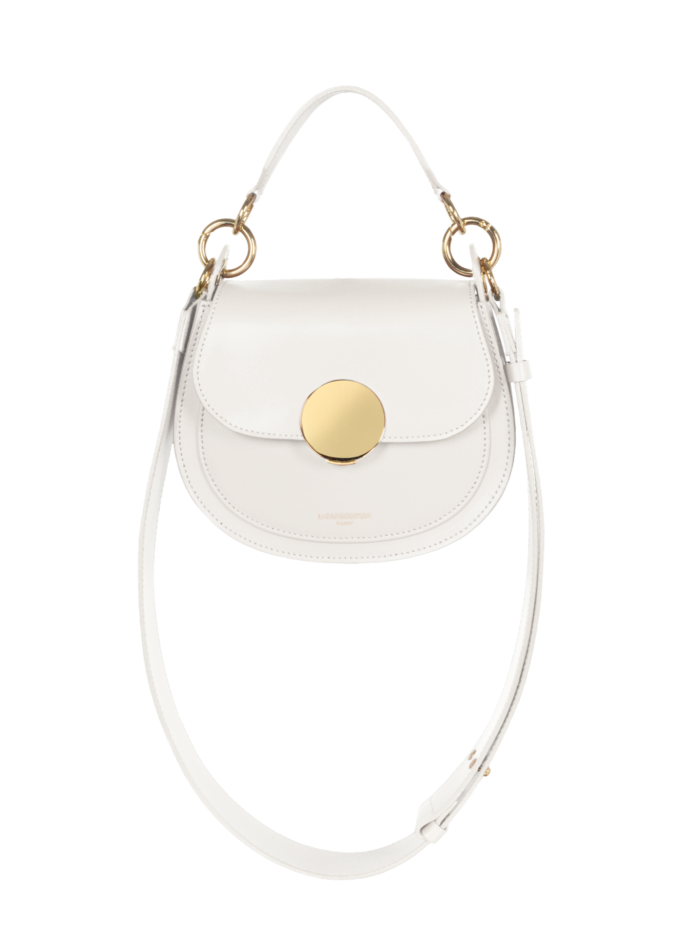The Yucca Soho Shoulder Bag, from Le Parmentier at Mazzi D  Fiori, is made of smooth genuine Italian calf leather and features a modern interpretation of the classic saddle silhouette. It is designed to keep you organised throughout the day and perfect for casual fun nights. The bag includes a top handle, a flap top with a magnetic snap closure and bold hardware detail. There is also a pocket under the flap for additional storage. The wide shoulder strap is adjustable for your comfort. 